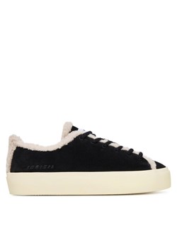 Inuikii Sneakersy Shearling Low 1001.001.0242 Czarny ze sklepu MODIVO w kategorii Buty sportowe damskie - zdjęcie 185431324