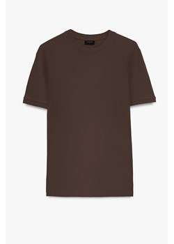 T SHIRT MORAND BRĄZOWY Z BAWEŁNY ze sklepu Recman w kategorii T-shirty męskie - zdjęcie 185432930
