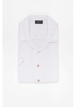 KOSZULA CUBANO 3317 KRÓTKI RĘKAW CUSTOM FIT BEŻOWA Z BAWEŁNY ze sklepu Recman w kategorii Koszule męskie - zdjęcie 185432950