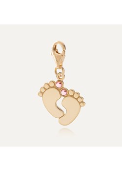 Zawieszka stópki dziecka z grawerem - Rose  , srebro 925 w złotym pokryciu| Charms ze sklepu GIORRE w kategorii Biżuteria i zegarki dziecięce - zdjęcie 185433192
