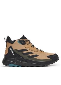 Trekkingi adidas Terrex Anylander Mid Rain.Rdy JQ9963 Brązowy ze sklepu eobuwie.pl w kategorii Buty trekkingowe męskie - zdjęcie 185434361