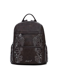 Plecak Desigual Poker Face Chest 25WAKP22 Brązowy ze sklepu eobuwie.pl w kategorii Plecaki - zdjęcie 185434450