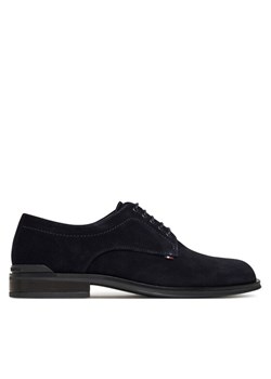Półbuty Tommy Hilfiger Corporate Derby FM0FM05582 Granatowy ze sklepu eobuwie.pl w kategorii Półbuty męskie - zdjęcie 185434474