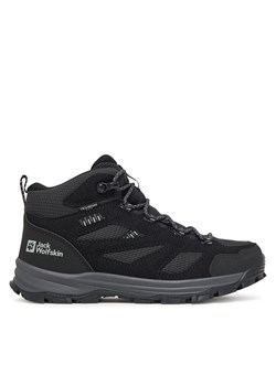 Trekkingi Jack Wolfskin Vojo Tour Texapore Mid A64104 Czarny ze sklepu eobuwie.pl w kategorii Buty trekkingowe dziecięce - zdjęcie 185434483