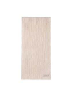 Szal Calvin Klein Patch Chunky Rib Cotton Scarf LV04D8055G Beżowy ze sklepu eobuwie.pl w kategorii Szaliki i chusty damskie - zdjęcie 185434493