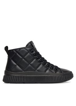 Sneakersy Geox J Laquinny J56M3F 000BC C9999 D Czarny ze sklepu eobuwie.pl w kategorii Buty sportowe dziecięce - zdjęcie 185434504