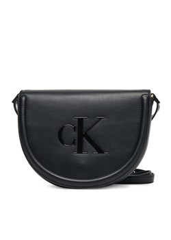 Calvin Klein Torebka Bold Ck Saddle Crossbody LV04F3221G Czarny ze sklepu MODIVO w kategorii Listonoszki - zdjęcie 185435552