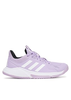 adidas Buty halowe Court Flight JQ9210 Fioletowy ze sklepu MODIVO w kategorii Buty sportowe damskie - zdjęcie 185435681