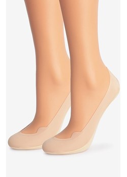 Marilyn 2-pack stopki damskie bawełniane z silikonem beżowe E23, Kolor beżowy, Rozmiar 35-37, Marilyn ze sklepu Primodo w kategorii Skarpetki damskie - zdjęcie 185436932