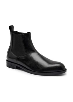 BOSS BLACK Skórzane sztyblety Tayil_Cheb_bu ze sklepu Gomez Fashion Store w kategorii Buty zimowe męskie - zdjęcie 185437490