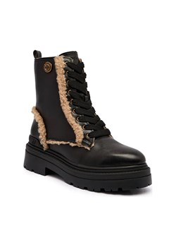 Pinko Skórzane botki MIA 18 | shearling ze sklepu Gomez Fashion Store w kategorii Botki - zdjęcie 185437583