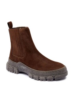 Weekend MaxMara Skórzane sztyblety GENEPI ze sklepu Gomez Fashion Store w kategorii Botki - zdjęcie 185437633