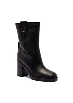 Karl Lagerfeld Skórzane kozaki na słupku BROOKLYN ze sklepu Gomez Fashion Store w kategorii Kozaki damskie - zdjęcie 185437634