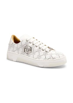 Philipp Plein Skórzane sneakersy Low Top Monogram ze sklepu Gomez Fashion Store w kategorii Buty sportowe męskie - zdjęcie 185437790