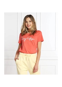 Tommy Hilfiger T-shirt | Regular Fit ze sklepu Gomez Fashion Store w kategorii Bluzki damskie - zdjęcie 185437954