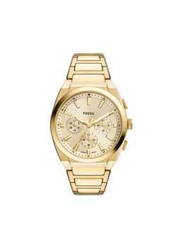Zegarek Fossil Everett Chronograph FS6119 Złoty ze sklepu eobuwie.pl w kategorii Zegarki - zdjęcie 185440781