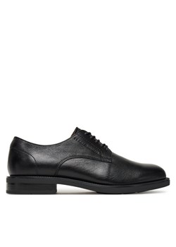 Półbuty Tommy Hilfiger Hilfiger Vogue FM0FM05768 Czarny ze sklepu eobuwie.pl w kategorii Buty eleganckie męskie - zdjęcie 185440801