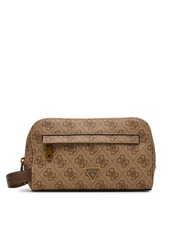 Kosmetyczka Guess PMMILO P5461 Beżowy ze sklepu eobuwie.pl w kategorii Kosmetyczki - zdjęcie 185440921