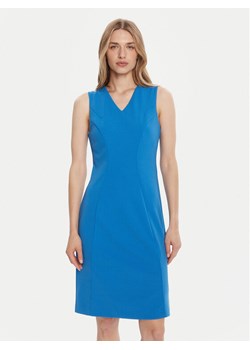 Calvin Klein Sukienka koktajlowa LV044C063G Niebieski Slim Fit ze sklepu MODIVO w kategorii Sukienki - zdjęcie 185441952