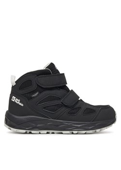 Jack Wolfskin Sneakersy Woodland 2 Texapore Mid Vc A64865 Czarny ze sklepu MODIVO w kategorii Buty sportowe dziecięce - zdjęcie 185441961