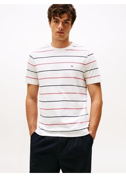 Tommy Hilfiger Koszulka męska Mężczyźni Bawełna écru w paski ze sklepu vangraaf w kategorii T-shirty męskie - zdjęcie 185443291
