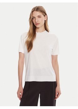 Calvin Klein T-Shirt LV044B206G Biały Regular Fit ze sklepu MODIVO w kategorii Bluzki damskie - zdjęcie 185444074