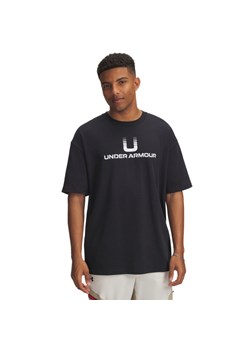 Męski t-shirt z nadrukiem Under Armour UA HWT U LOGO SS - czarny ze sklepu Sportstylestory.com w kategorii T-shirty męskie - zdjęcie 185444493