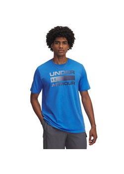 Męski t-shirt z nadrukiem Under Armour UA Team Issue Wordmark SS - niebieski ze sklepu Sportstylestory.com w kategorii T-shirty męskie - zdjęcie 185444503