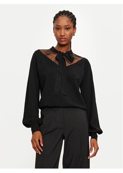 TWINSET Sweter 242TP3021 Czarny Relaxed Fit - id: 0000304451584 - marki Twinset - 185447122 TWINSET Sweter 242TP3021 Czarny Relaxed Fit ze sklepu MODIVO w kategorii Swetry damskie - zdjęcie 185447122