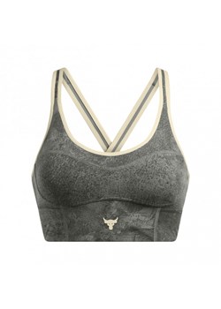Biustonosz treningowy Under Armour Project Rock LG LL Infty Bra Pt - szary ze sklepu Sportstylestory.com w kategorii Biustonosze - zdjęcie 185447472