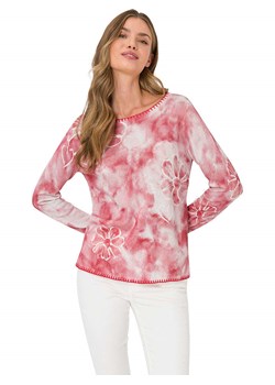 Heine Sweter w kolorze czerwono-białym ze sklepu Limango Polska w kategorii Swetry damskie - zdjęcie 185448302