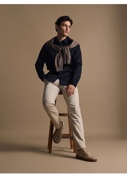 Reserved - Bawełniana koszula slim fit - granatowy ze sklepu Reserved w kategorii Koszule męskie - zdjęcie 185448941