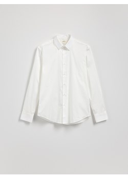 Reserved - Bawełniana koszula slim fit - biały ze sklepu Reserved w kategorii Koszule męskie - zdjęcie 185449873