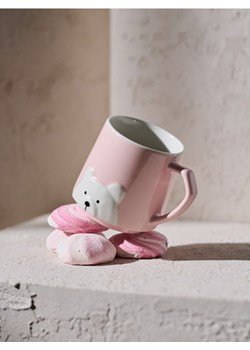 Sinsay - Ceramiczny kubek z uchem - różowy ze sklepu Sinsay w kategorii Dom - zdjęcie 185450864