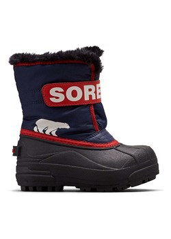 Sorel Botki zimowe &quot;Snow Commander&quot; w kolorze czarno-czerwonym ze sklepu Limango Polska w kategorii Buty zimowe dziecięce - zdjęcie 185452370