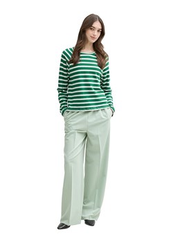 TOM TAILOR Denim Koszulka w kolorze zielono-białym ze sklepu Limango Polska w kategorii Bluzki damskie - zdjęcie 185452502