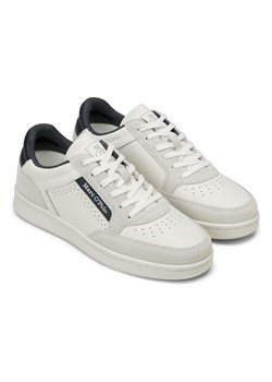 Marc O´Polo Skórzane sneakersy w kolorze biało-granatowym ze sklepu Limango Polska w kategorii Trampki damskie - zdjęcie 185452883