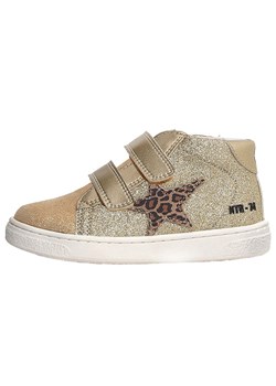Naturino Skórzane sneakersy &quot;Pinn&quot; w kolorze złotym ze sklepu Limango Polska w kategorii Buty zimowe dziecięce - zdjęcie 185453100