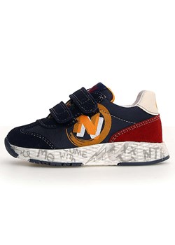 Naturino Skórzane sneakersy &quot;Jesko 2&quot; w kolorze granatowo-czerwonym ze sklepu Limango Polska w kategorii Buty sportowe dziecięce - zdjęcie 185453111