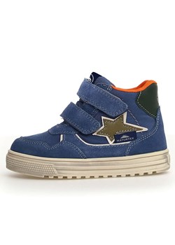 Naturino Skórzane sneakersy &quot;Hess 3&quot; w kolorze niebieskim ze sklepu Limango Polska w kategorii Buty zimowe dziecięce - zdjęcie 185453123