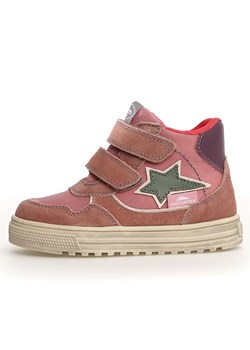 Naturino Skórzane sneakersy &quot;Hess 3&quot; w kolorze jasnoróżowym ze sklepu Limango Polska w kategorii Buty zimowe dziecięce - zdjęcie 185453141