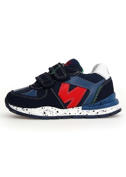 Naturino Skórzane sneakersy &quot;Zimmy&quot; w kolorze granatowym ze sklepu Limango Polska w kategorii Buty sportowe dziecięce - zdjęcie 185453171