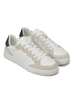Marc O´Polo Skórzane sneakersy w kolorze biało-granatowym ze sklepu Limango Polska w kategorii Buty sportowe damskie - zdjęcie 185453411