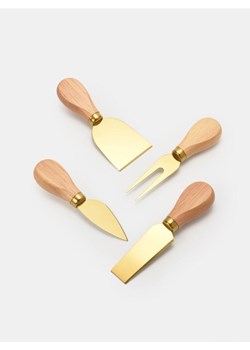 Sinsay - Zestaw łopatek do sera 4 pack - beżowy ze sklepu Sinsay w kategorii Akcesoria kuchenne - zdjęcie 185455733