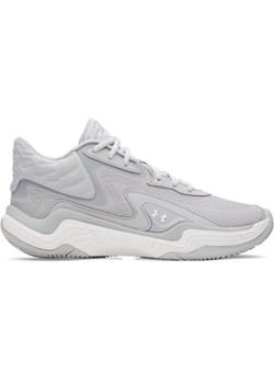 Buty do koszykówki uniseks Under Armour UA Spawn 7 Mid - szare ze sklepu Sportstylestory.com w kategorii Buty sportowe męskie - zdjęcie 185455984