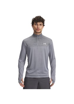 Męska bluza treningowa nierozpinana bez kaptura Under Armour UA Tech Utility 1/4 Zip - szara ze sklepu Sportstylestory.com w kategorii Bluzy męskie - zdjęcie 185455994