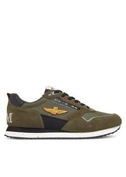 Sneakersy Aeronautica Militare 252SC0288UCT03545 Zielony ze sklepu eobuwie.pl w kategorii Buty sportowe męskie - zdjęcie 185456680