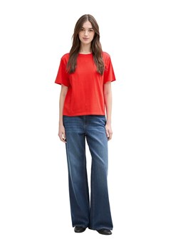 TOM TAILOR Denim Koszulka w kolorze czerwonym ze sklepu Limango Polska w kategorii Bluzki damskie - zdjęcie 185459033