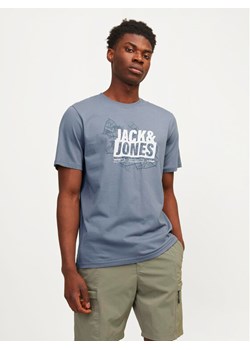 Jack&Jones T-Shirt Map 12257908 Niebieski Regular Fit ze sklepu MODIVO w kategorii T-shirty męskie - zdjęcie 185459491