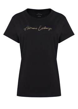 Armani Exchange T-Shirt XW001457 AF10356 MC021 Czarny Regular Fit ze sklepu MODIVO w kategorii Bluzki damskie - zdjęcie 185459503
